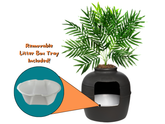 Original Hidden Litter Box Essentials Kit Black Suede